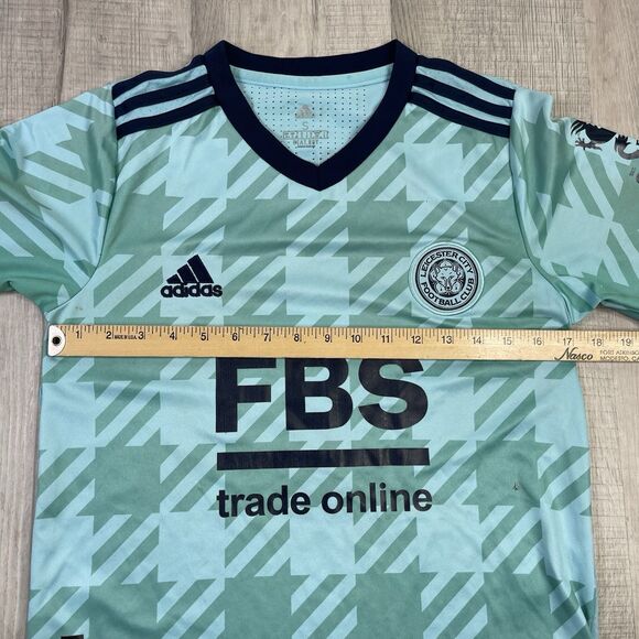 Leicester City Adidas 21/22 Away Football Shirt Soccer Jersey #5 Cardoza Small Q - Picture 9 of 11